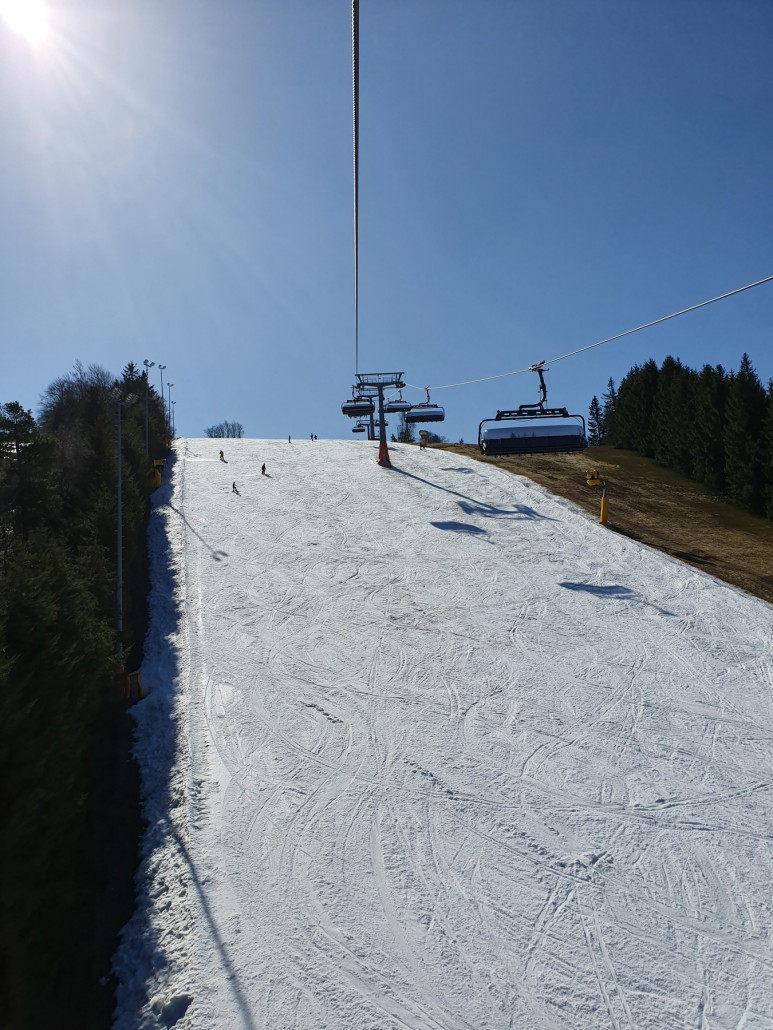 Steilhang am K1 um 12 Uhr