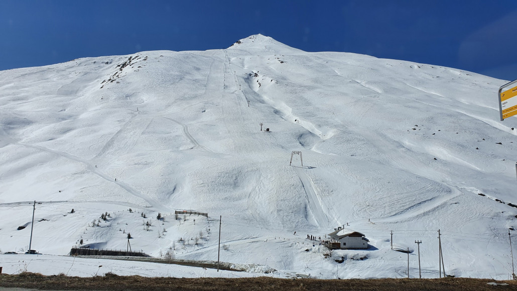 Blick Richtung Lift bei der Rückreise