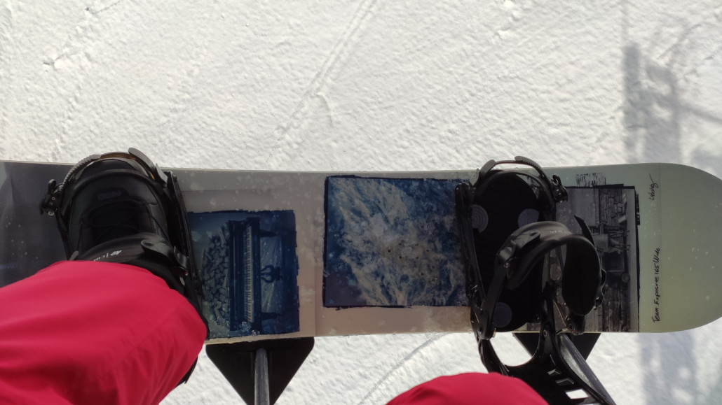 Bequeme Snowboard-Position