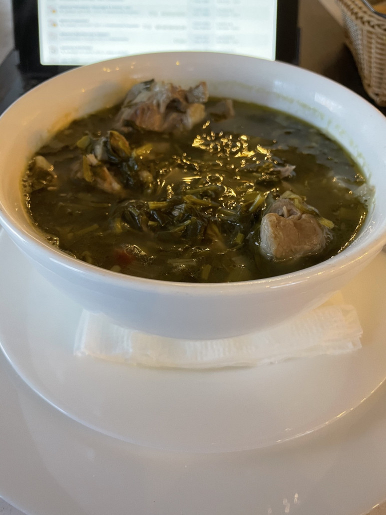 Hauptspeise war eingelegtes Fleisch in Kohl