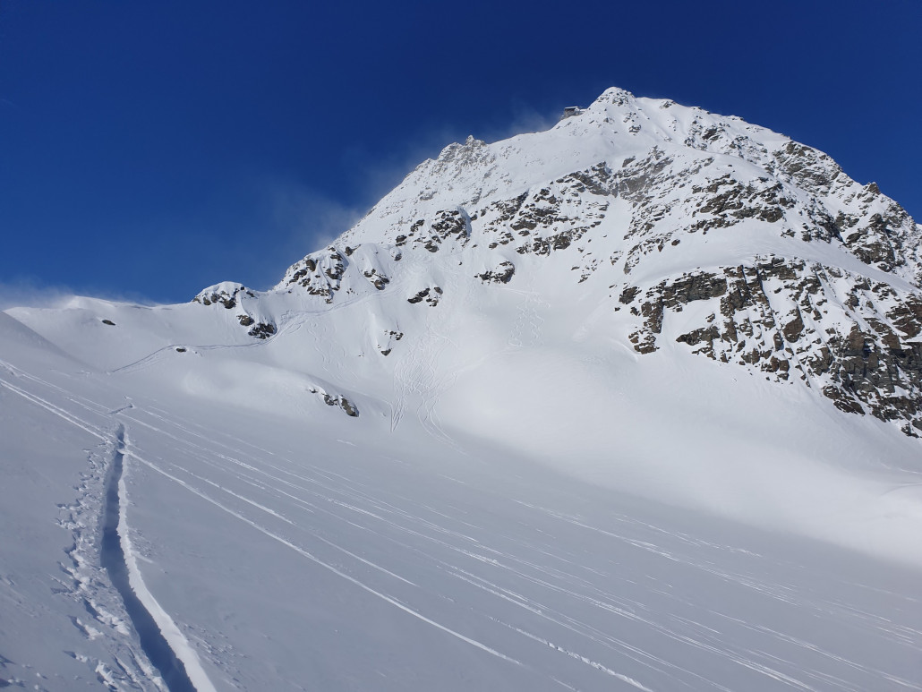 Blick zurück, von wo wir herkamen