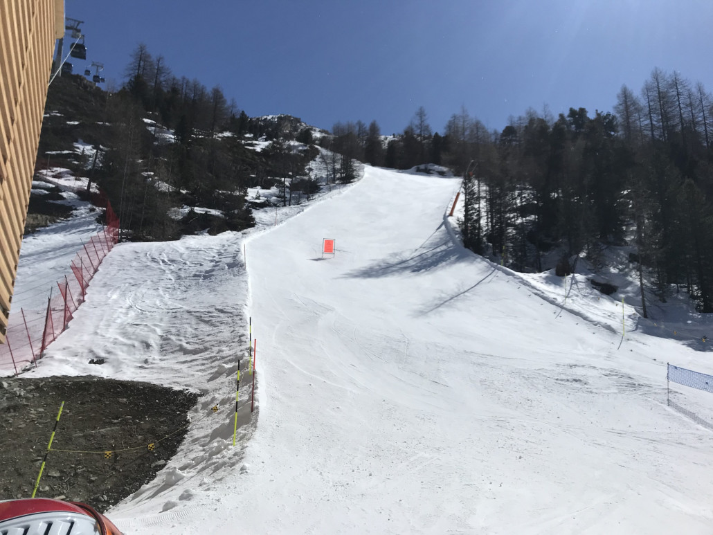 Die Eisbahn am Schluss aber genau gleich