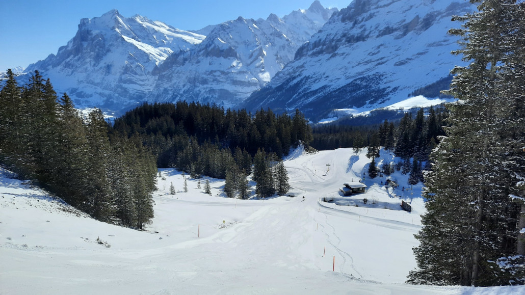 So tolle Verhältnisse Anfangs April am Tschuggen gibt es sonst fast nie