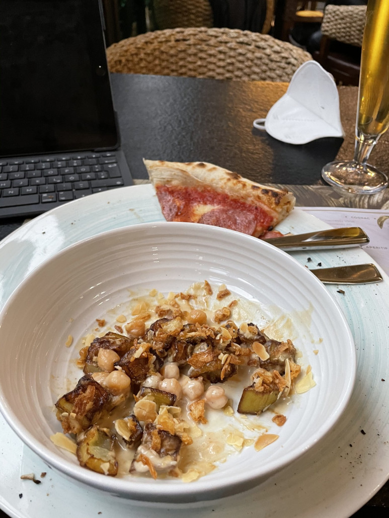 Auberginen mit Nüssen &amp; Pizza Diavolo