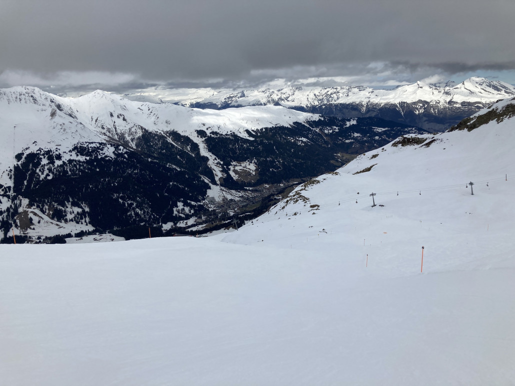 Piste des Tages: Die Schwarze am Weisshorn. Pulverig, griffig, leer.