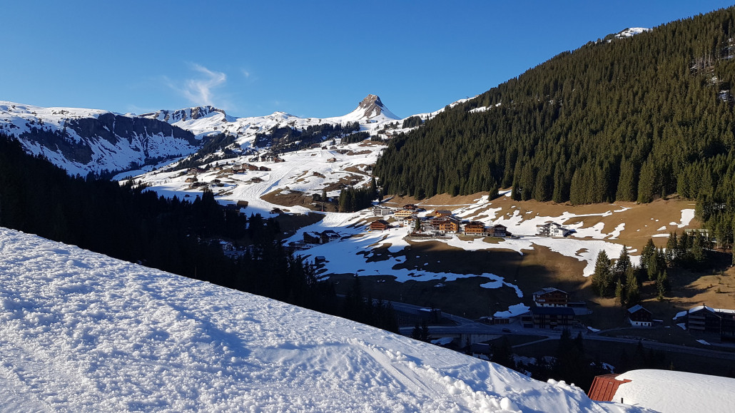 Letzter, frühlingshafter Blick zur Uga. Und morgen kommt dann der Winter mit Schneefall zurück :D