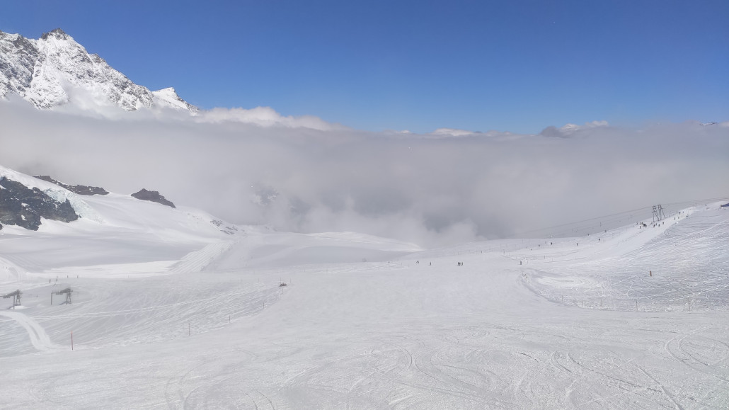 Gletscherpiste, Wolkengrenze