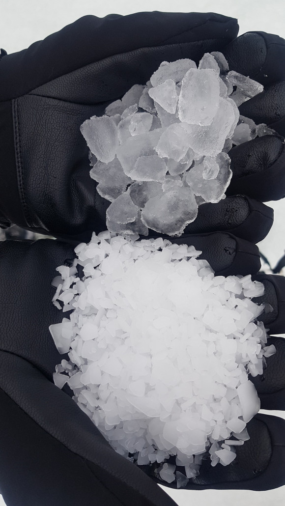 GIFWilli vergleicht die Struktur der unterschiedlichen Snowmakererzeugnisse