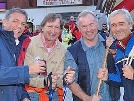Promi-Wanderung mit LH Haider, Franz Klammer, LR Dörfler und Präsident Pekarek