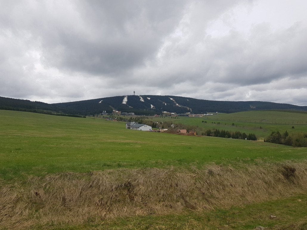 Blick zum Skigebiet Keilberg - Nord