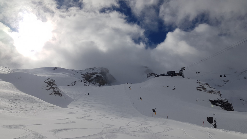 Morgens noch ein paar Restwolken