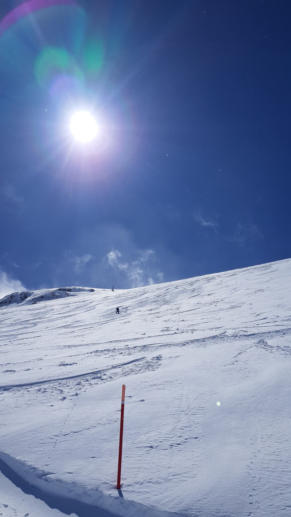 Hier hielt der Pulverschnee bis zum Nachmittag