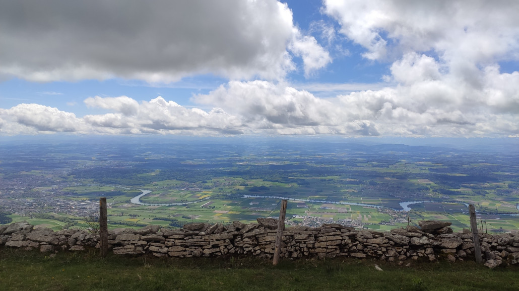 Blick aufs Mittelland und die Aare