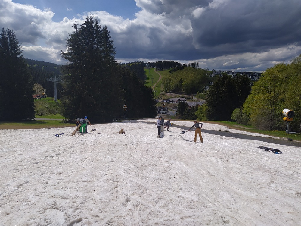 Funpark im mittleren Schneefeld