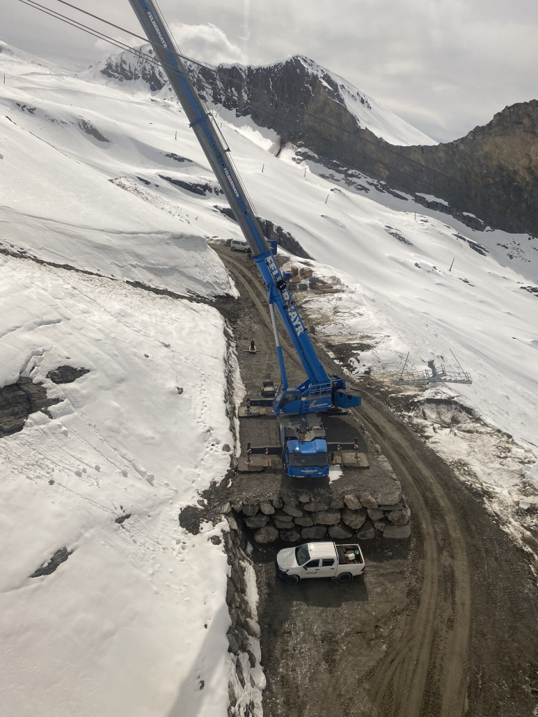 Extra Podest für den Krank an Stütze 5