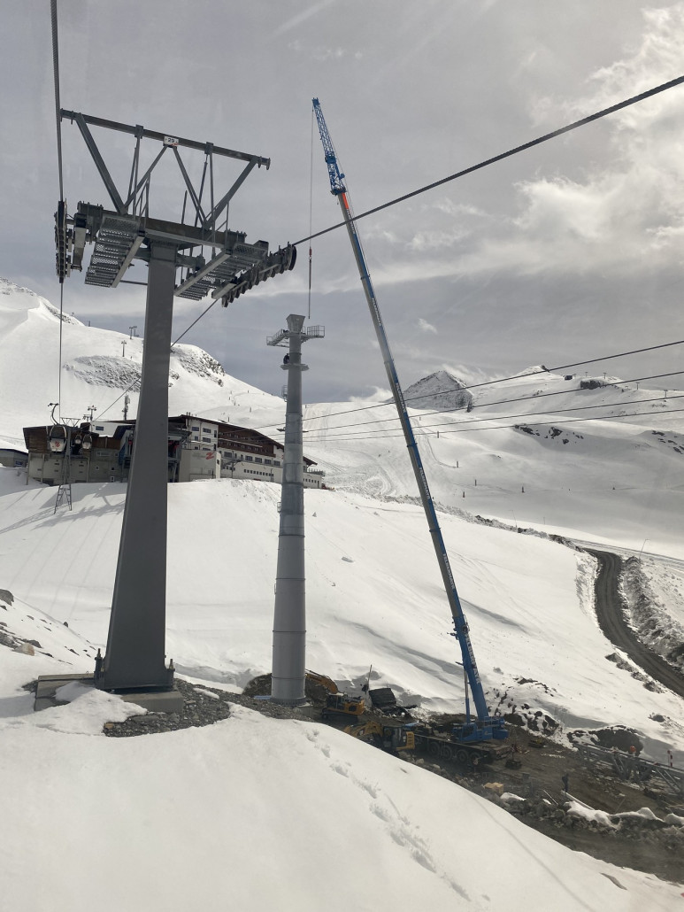 Baufortschritt Stütze 6