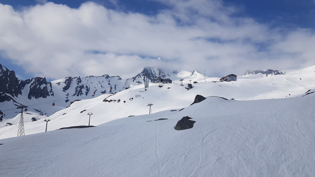 Am Morgen zunächst noch ein paar Restwolken