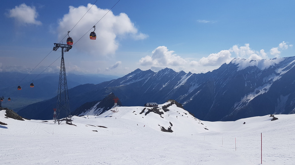 Weiter Hang der Piste 13