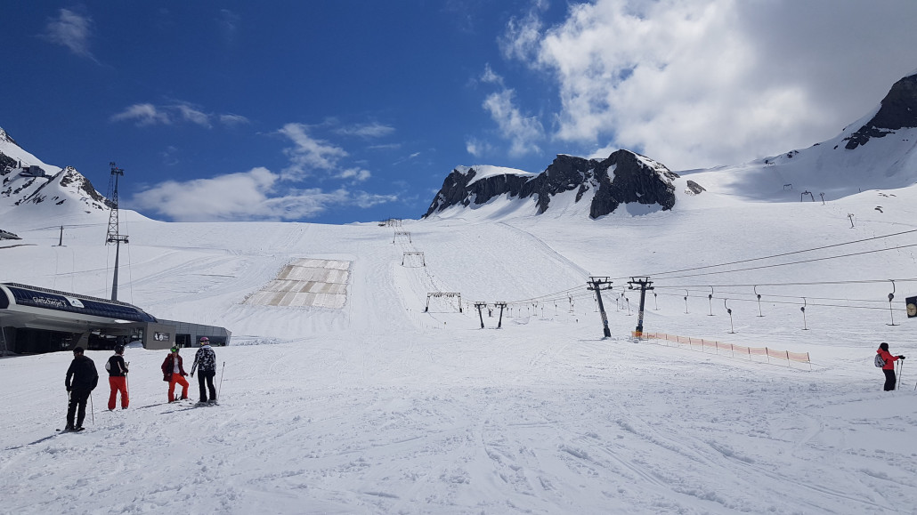 Sonne bis zum Schluss, während es in der Nähe schon heftig gewittert