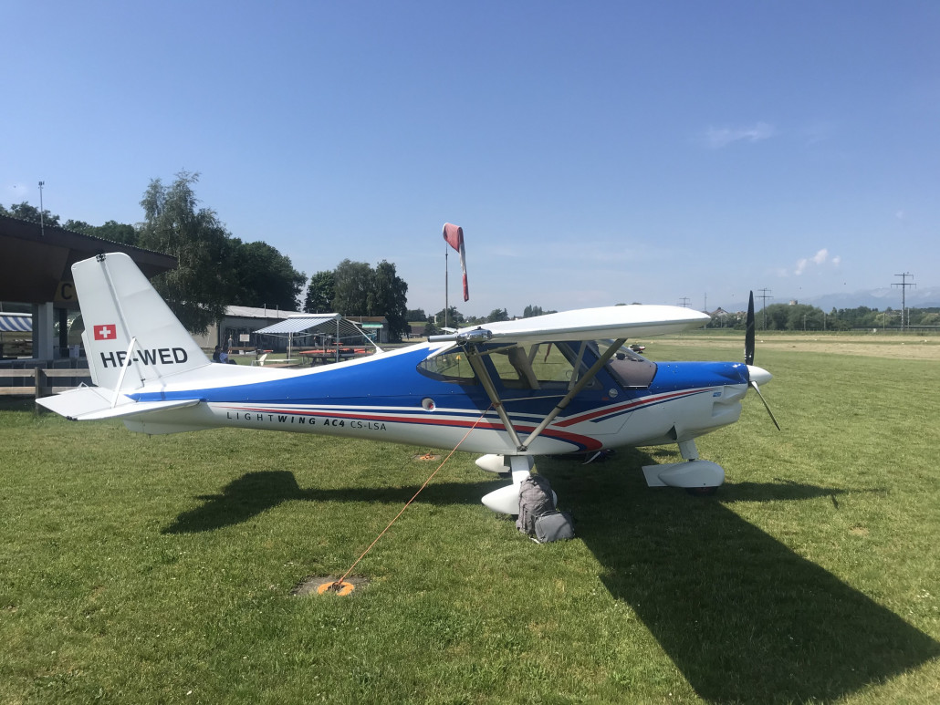 Gelandet und verzurrt