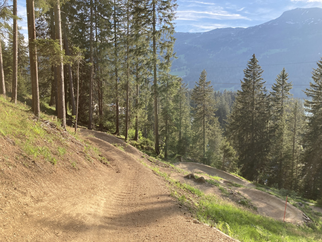 Viele Bremswellen. Trotz genügend Federweg mässig spassig.