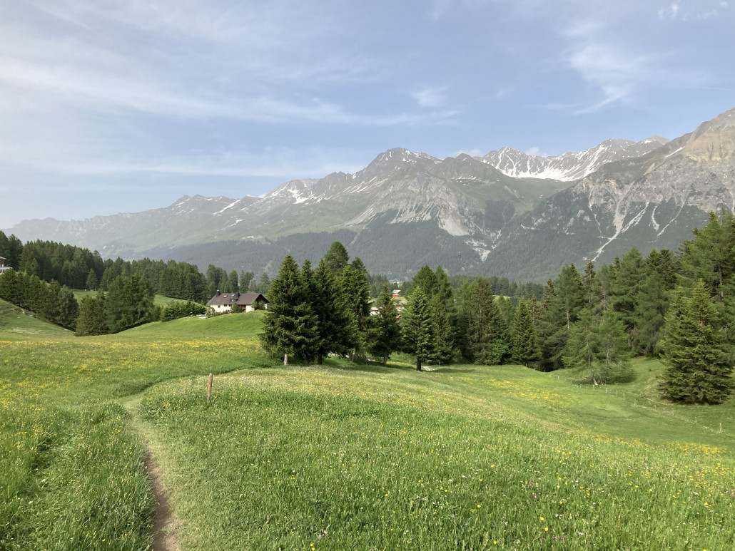 Alp Fops - Sporz, kurz vor dem Hotel Guarda Val