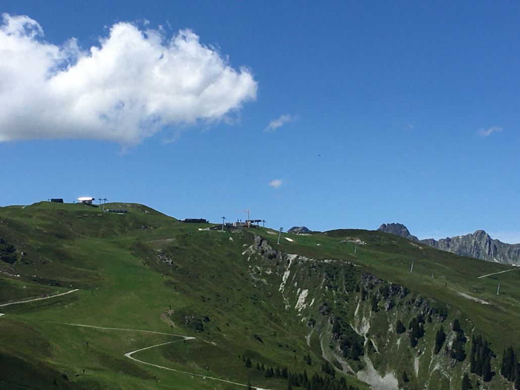 Blick zur Bergstation.
