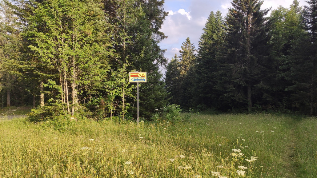 Blaue Piste/rote Piste