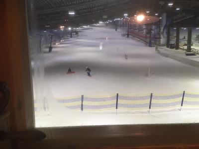 Auch der linke Lift ist gelaufen, im Restaurant drinnen war kein Betrieb