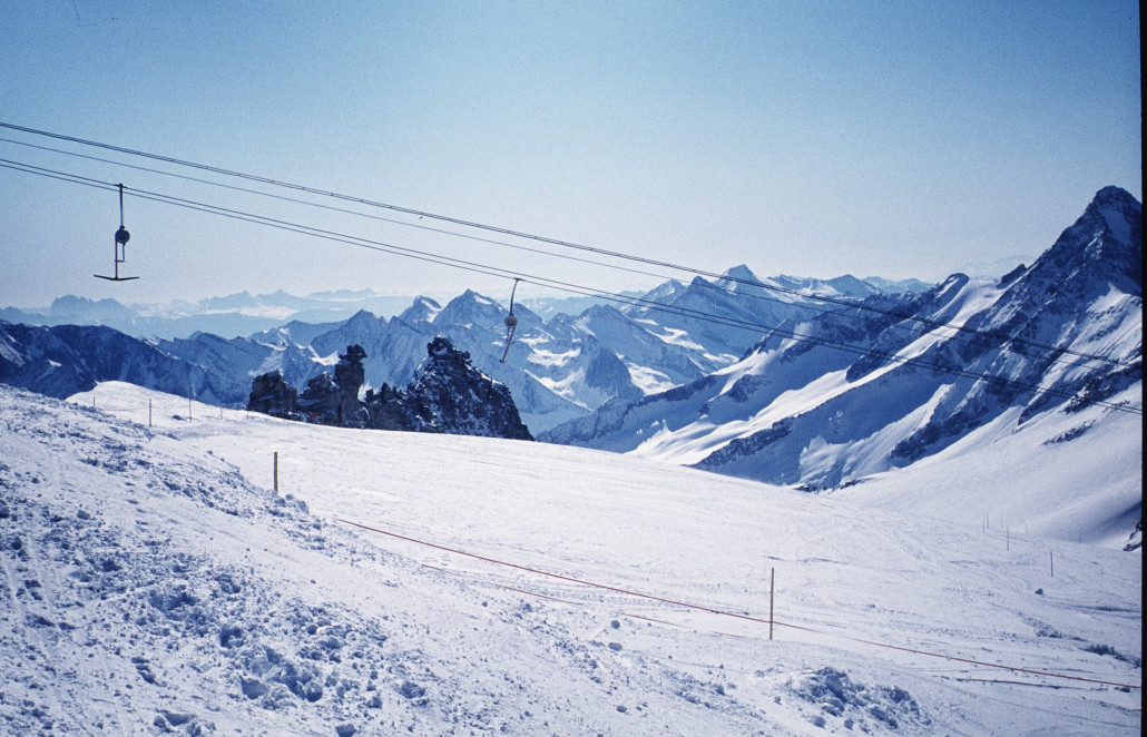 Meines Wissens gibt's nicht allzu viele Bilder vom Gefrorene Wand-SL als Kurzbügler. Leider ist dies das einzige Foto.