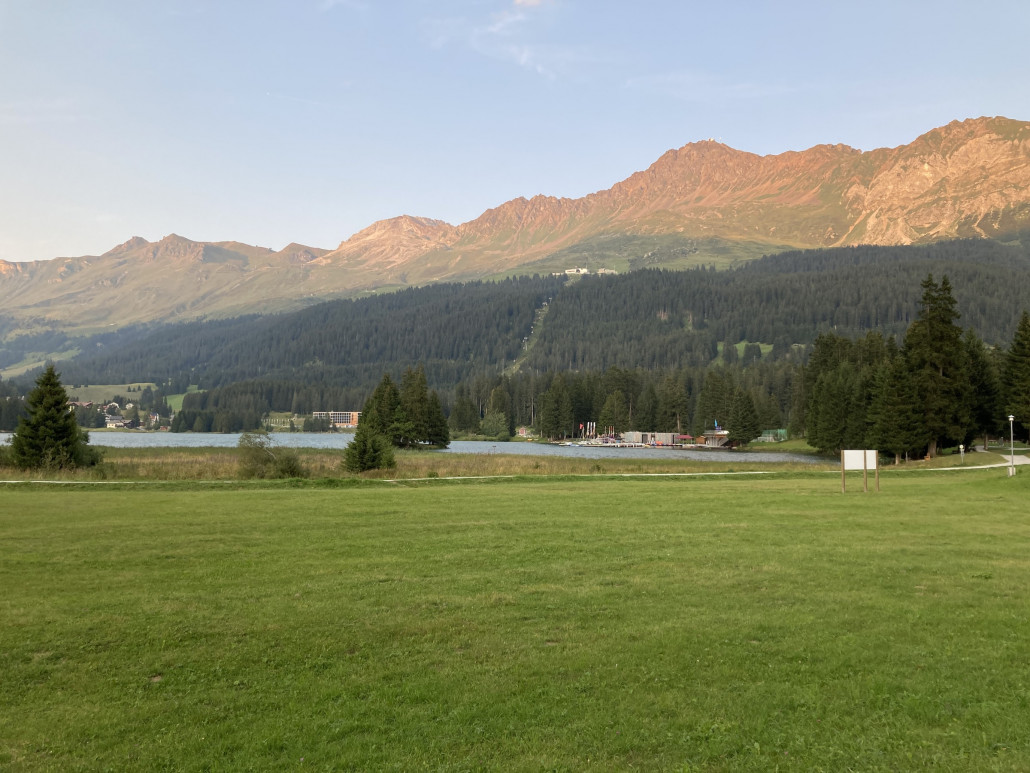 Die erste Sektion der Rothornbahn war heute bis um 21 Uhr in Betrieb.