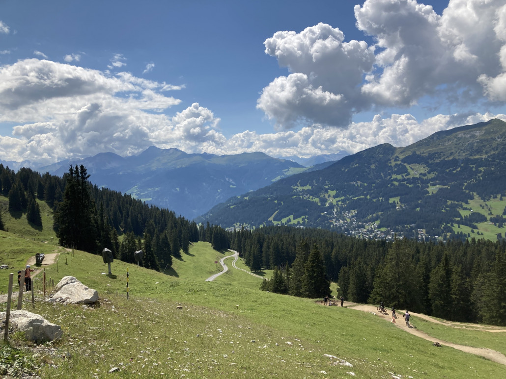 Aussicht bei der Mittelstation Scharmoin