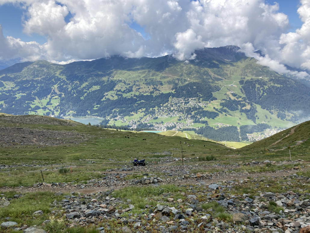 Blick über Valbella und auf die Westseite.