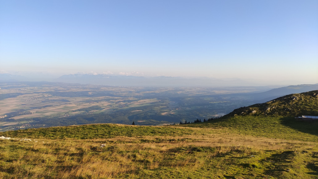 Richtung Genfersee, Mt Blanc