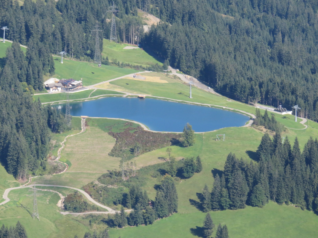Pistenanpassung Brantlalmsee ist ziemlich abgeschlossen