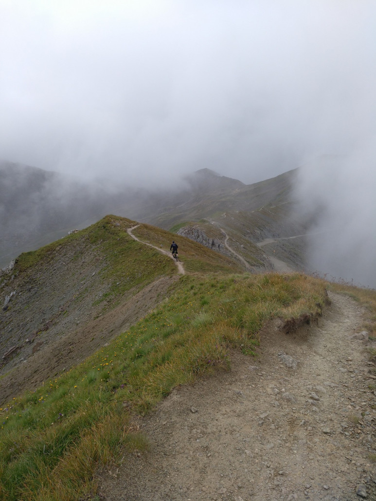 Im Nebel Richtung Salaaser Kopf