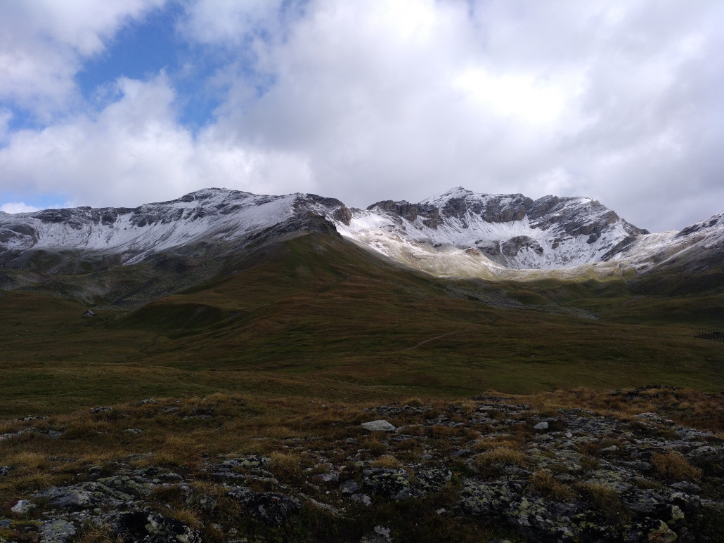 Muot da l'Horn mit Blick Richtung Piz Minschun
