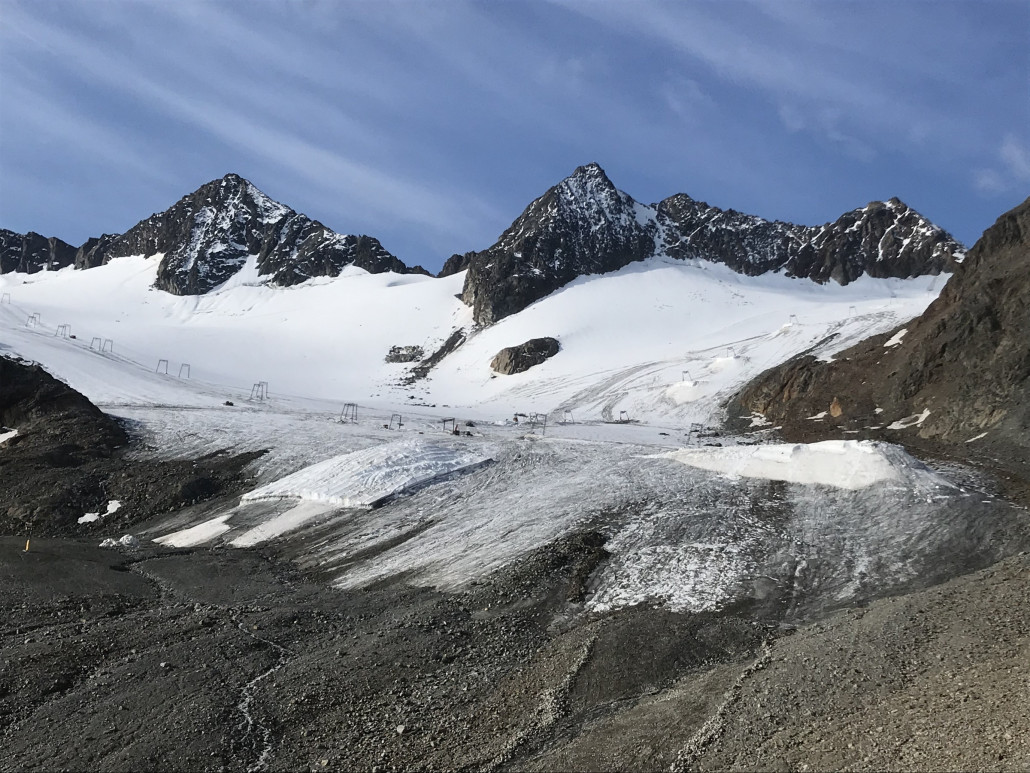 Blick auf den Schlepper Daunscharte und Daunferner