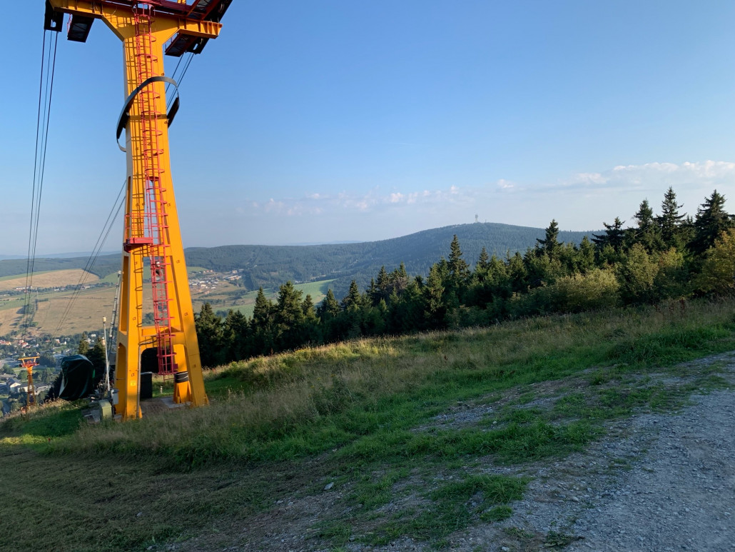 Fichtelberg Schwebebahn 45erPB; Bj 1924<br />Deutschlands älteste Pendelbahn. Leider war schon Betriebsschluss.