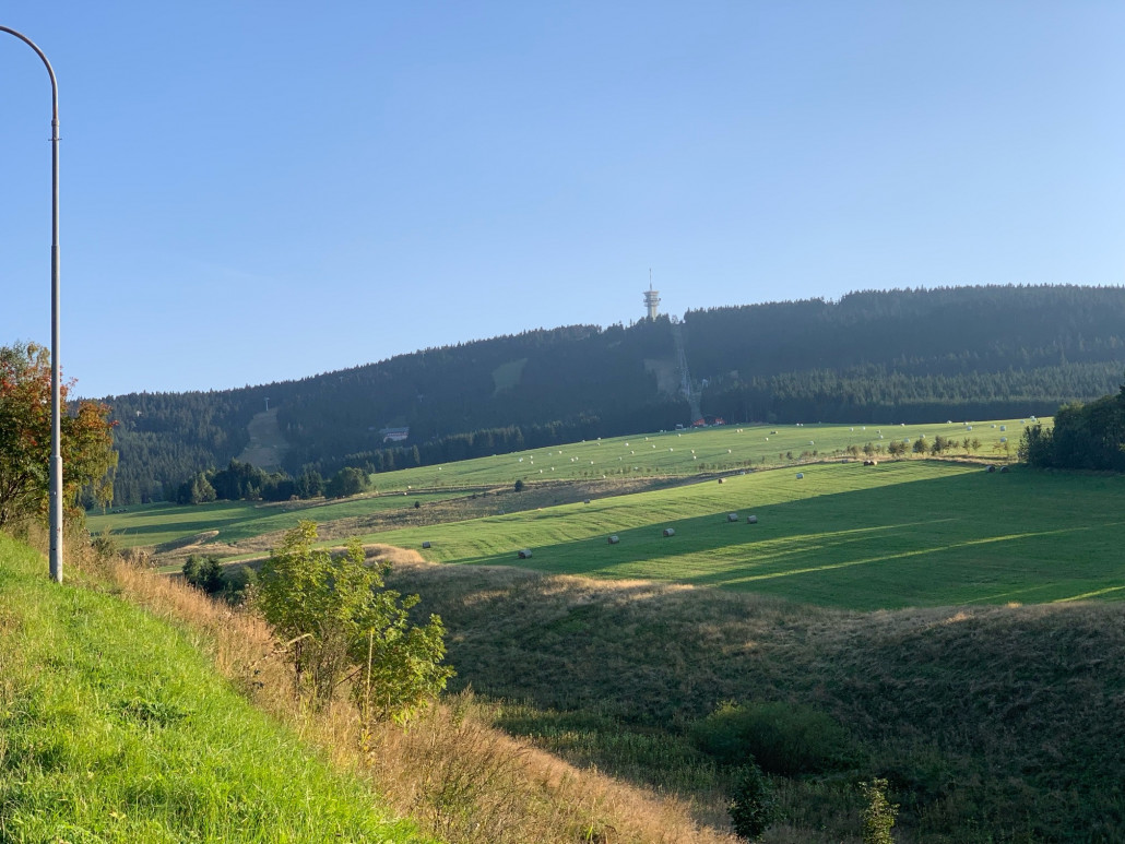 Blick von Loucna zum Kv; ca. mittig die Suzuki SB