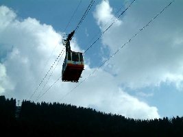 Kabine kurz vor der Talstation