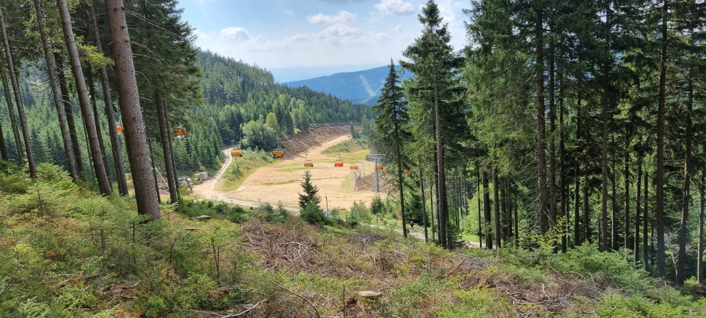 Die letzten ca. 70m vor der Jachymovska sollten vom Gefälle her zum Schwungholen für die 1b reichen.