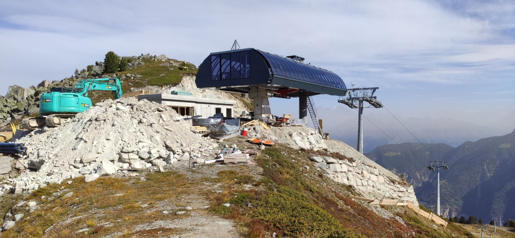 neue Bergstation Sessellift