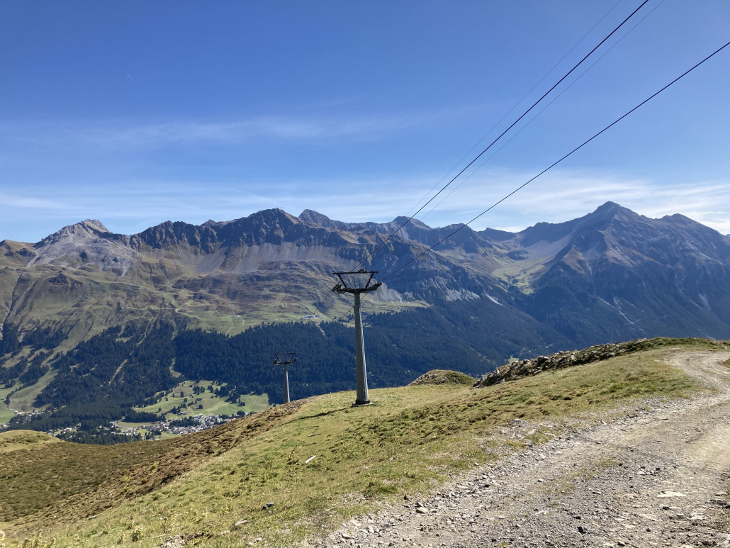 Kurz unterhalb der Bergstation Cumacheals