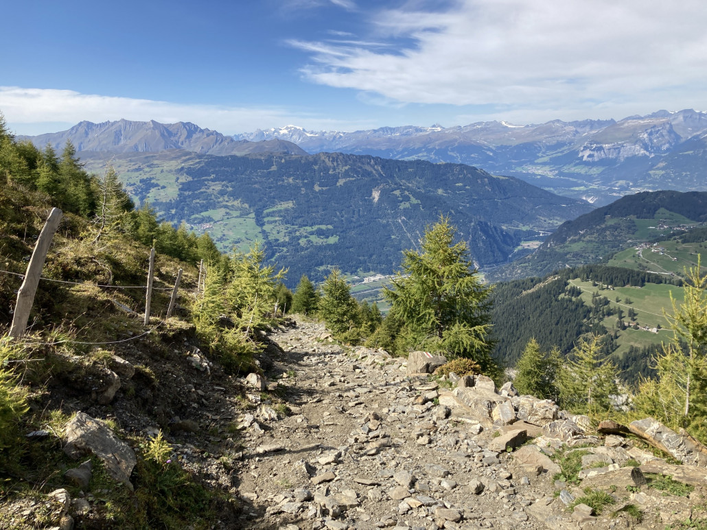 Hier befinden wir uns im fahrtechnisch anspruchsvollsten Teil, aber ohne Probleme fahrbar.