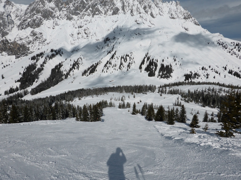 schöne Piste runter Richtung Arthurhaus