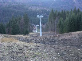 Neuer Pistenabschnitt in der Trasse der Bahn. ca. 400-500 Meter lang und ca. 20 Meter breit