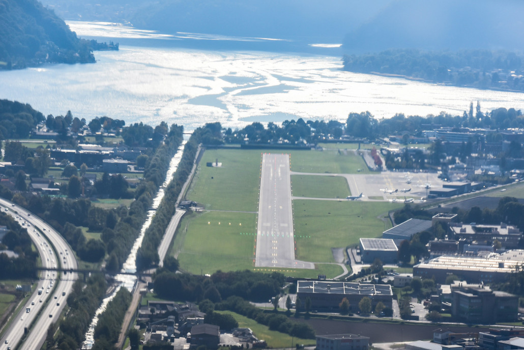 Anflug Lugano