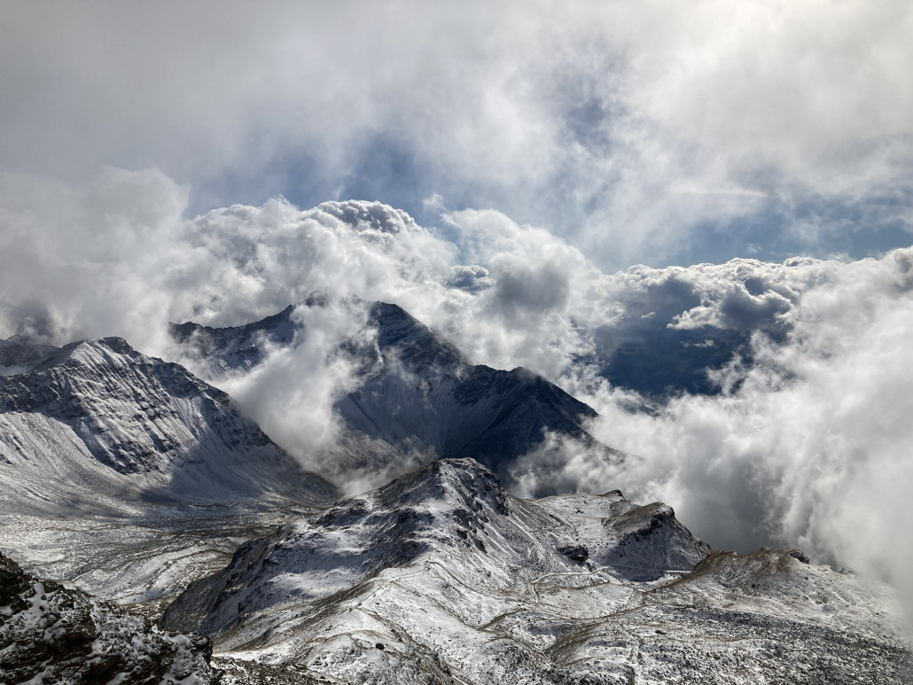 Wenig Neuschnee am Mittwoch,  mehr als 5cm waren es aber nicht.