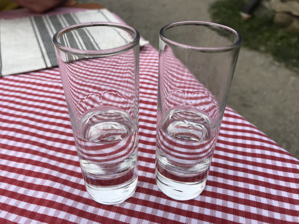 Zahlreiche Schnäpse durften nicht fehlen...